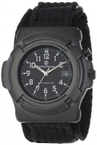 Smith & Wesson Men's SWW-11B GLOW Lawman Black Nylon Strap Watch