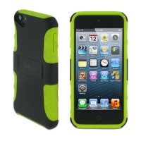 rooCASE eXTREME Hybrid (Black / Green) TPU Shell Case for Apple iPod Touch 5 (5th Generation Sept 2012)