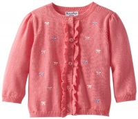 Hartstrings Baby-girls Infant Long Sleeve Sweater Cardigan, Morning Glory, 12 Months