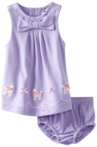 Hartstrings Baby-girls Newborn Sleeveless Dress and Diaper Cover, Poetic Lavender, 6-9 Months