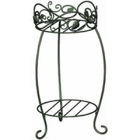 Panacea 89172 Scroll and Ivy Double Plant Stand, 21.25-Inch