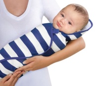 Perfect Swaddle, Blue and White Stripe