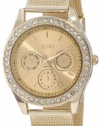 XOXO Women's XO5634 Gold-Tone Mesh Band Watch