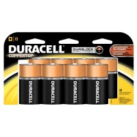 Duracell Coppertop D Batteries 8 Count (Pack of 2)