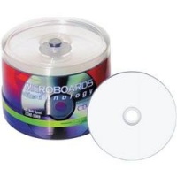 Taiyo Yuden/JVC Water Shield White Inkjet Hub Printable 52X CD-R Media 50 Pack in Cake Box