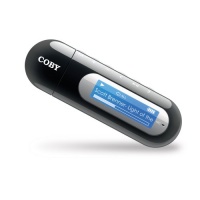 Coby MP3 Player with 4 GB Flash Memory, USB Drive and LCD MP300-4G (Black)