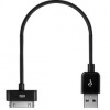 CableJive iStubz Sync and Charge Cable for iPod, iPhone, iPad (Black - 22cm); Short iPhone 4, 4S, 3 Cable to Charge and Sync Without Tangle. Convenient, Durable and Low Price Cable for Travel, Office, and Home use. High Quality Cable for Use with iPhone 4