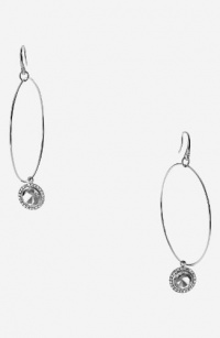 MICHAEL BY MICHAEL KORS Silver Brilliance Hoop Drop Earrings