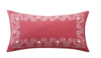 Echo Gramercy Paisley 11-Inch by 20-Inch Polyester Fill Pillow, Ease, Pink