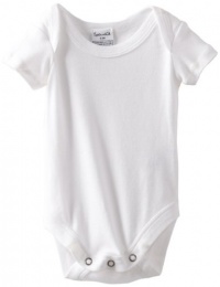 Splendid Littles Unisex-Baby  Always Solid Onesie, White, 18-24 Months