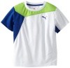 Puma - Kids Boys 2-7 Little Boy Multi Block Tee, White, 4