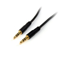 StarTech.com MU15MMS 15 feet Slim 3.5mm Stereo Audio Cable - M/M