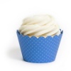 Dress My Cupcake Standard Royal Blue Cupcake Wrappers, Set of 12