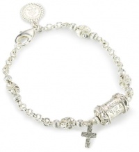 The Vatican Library Collection Silver-Tone Prayer Bead Bracelet