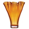 Lenox Organics Ruffle Crystal Vase, Amber