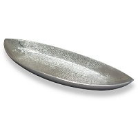 Birch Collection by Simply Designz. Handcrafted and exquisitely hand polished, this long tray is functional yet gives a new look to classic metal serving pieces.