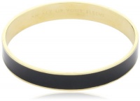 Kate Spade New York An Ace Up Your Sleeve Gold-Tone Black Idiom Bangle Bracelet