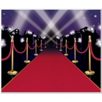 Red Carpet Insta-Mural Party Accessory (1 count) (1/Pkg)