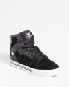 Supra - Kids Vaider High Top Shoes, Size: 3 M US Little Kid, Color: Black / Grey-White