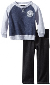 Calvin Klein Boys 2-7 Top With Jeans, Blue, 2T