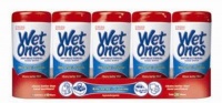 Wet Ones Fresh Scent Anti-Bacterial Wipes, 5-Canister 48 Wipes