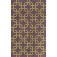 Liora Manne Spello Chains Purple Outdoor Rug 8'3 x 11'6