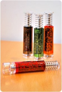 Kikkerland One Handed Pepper Grinder, Assorted Colors