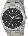 Seiko Men's SNE039 Solar Black Dial Watch