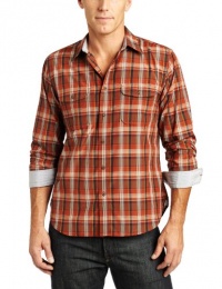 Dockers Men's Long-Sleeve Field Kipp Plaid Shirt