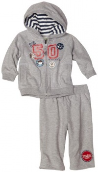 Franco Apparel Baby-boys Infant Peanuts French Terry Jog Set