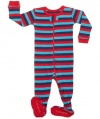 Leveret Footed Red, Navy & Blue Pajama Sleeper 100% Cotton (Size 6M-5T) *June 2013*