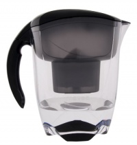 Mavea 1001125 Elemaris XL Water Filtration Pitcher, Black