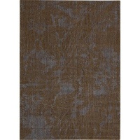 Nourison Urban Brown Bark/Cobal Rug, 9.6-Feet by 13-Feet