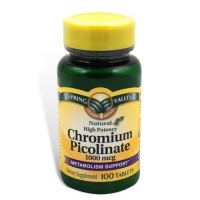 Spring Valley - Chromium Picolinate 1000 mcg, 100 Tablets