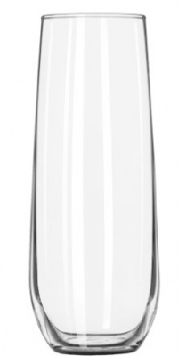 Libbey 8.5 oz. Stemless Flute Glasses in Clear, Set of 12