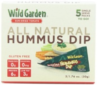 Wild Garden Single Servce  Sundried Tomato Hummus Dip, 5-Count (Pack of 6)