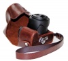 MegaGear Ever Ready Protective Brown Leather Camera Case, Bag for Panasonic Lumix DMC-FZ200