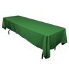 60 x 126 in. Rectangular Polyester Tablecloth Valley Green