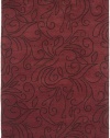 Surya Artist Studio 2-Feet by 3-Feet Hand Tufted Rug, Red