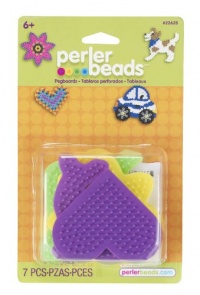 Perler Beads Small Fun Shaped Pegboards - 7 Count