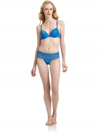 THE LOOKLace accentAdjustable strapsPush-up paddingUnderwireBack hook and eye closureTHE MATERIAL76% nylon/17% spandex/7% rayonCARE & ORIGINHand washImportedPlease note: Underwear sold separately. 