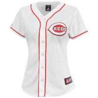 MLB Cincinnati Reds Home Replica Baseball Women's Jersey, White