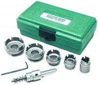 Greenlee 660 Kwik Change Stainless Steel Hole Cutter Kit, 7 Piece