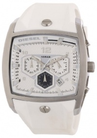 Diesel - Quartz Silver Tone Square with Grey Dial Men's Watch - DZ4163