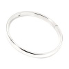 CleverEve Designer Series .925 Sterling Silver Bangle 13 grams - Hinged w/ Clasp 5mm x 60mm