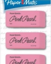 Paper Mate Pink Pearl Premium Erasers, 3 Large Erasers