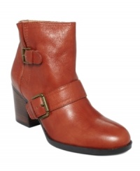 Cute boots like these deserve all the attention they get. Nine West's Lildipper booties feature a side zipper and an awesome buckled strap that wraps across the vamp.