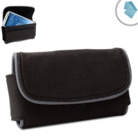 USA Gear Samsung Galaxy Carrying Case with Belt Holster Clip , Executive Style & Adjustable Wings for Samsung Galaxy S4 , IV , S III , Nexus 4G , Brightside & Many More - Includes Microfiber Cleaning Cloth