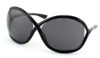 Tom Ford Whitney FT0009 Sunglasses - 199 Shiny Black (Dark Gray Lens) - 64mm