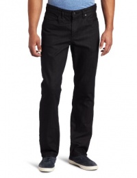 Kenneth Cole Men's Straight Leg Coated Jean, Black, 30x32